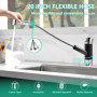 APPASO Robinet de Cuisine avec douchette extractible, robinet d'évier à bec haut, sans plomb et sans nickel, mitigeur monocomman