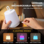 Diboniur Lampe de Chevet Enfant Tactile Veilleuse LED, Rechargeable Veilleuse Bébé Maternité avec 13 Couleurs, Veilleuse Adulte 