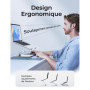 CIRYCASE Support Ordinateur Portable Bureau, Rehausseur PC Portable Stable Aluminium, Ergonomique pour Bonne Posture, Laptop Sta