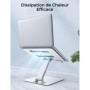 CIRYCASE Support Ordinateur Portable Bureau, Rehausseur PC Portable Stable Aluminium, Ergonomique pour Bonne Posture, Laptop Sta