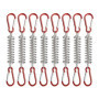 8 pièces Ressort de Tension d'auvent,Accessoires Ressorts de Tension,Ressorts à Ressort de Tension,avec 16 mousquetons,pour Le C