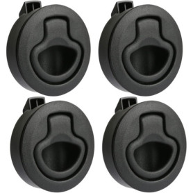 Etomvoop Lot de 4 verrous de meuble - Serrure à poignée d'entrée - Pour casier, armoire, élévateur - Serrure de trappe pour camp