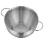 Passoire Inox Passoire Cuisine avec Poignées et Base Passoire pour Spaghetti/Nouilles/Riz/Fruits/Légumes, Passoire Ø 24cm, Lavab