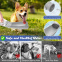 MTINRNI 550ML Bouteille d'eau pour Chien Chat,150°Pliable Gourde Chien,Distributeur d'eau Portable étanche,BPA-Free,Convient pou