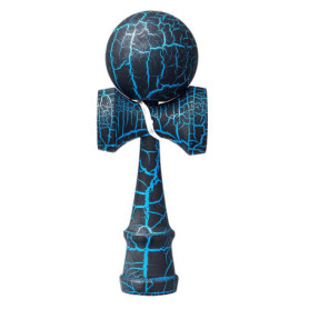 Itian Kendama Jouet en Bois Japonais Traditionnel - Jeu de Capture de Balle, Jeu d'adresse (Bleu + Noir)