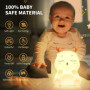 Diboniur Veilleuse Enfant Rechargeable Veilleuse Bébé Lampe, 7 Couleurs LED Veilleuse Filles, Silicone Lampe de Chevet Tactile p