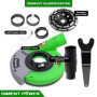 Diment Power Capot de Protection pour meuleuses d'angle 115mm / 125mm + Disque Diamant à Meuler Béton 125mm