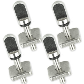 SZCXDKJ Lot de 4 vis en acier inoxydable pour aileron de planche de surf - Accessoires de rechange pour planche longue, SUP gonf