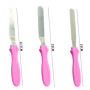 3 spatules en acier inoxydable pour glaçage et 3 grattoirs en plastique pour gâteaux, poignée antidérapante, ensemble d'ustensil