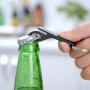 TIANNAIT 1 x pistolet décapsuleur de bière avec mini tire-bouchon en métal noir en forme de pistolet avec fonction de lancement 