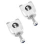 QWORK 2 Pcs Rehausseur de Guidon pour Moto 22mm 7/8", Fixation de Guidon Moto en Alliage Aluminium pour Moto VTT