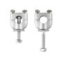 QWORK 2 Pcs Rehausseur de Guidon pour Moto 22mm 7/8", Fixation de Guidon Moto en Alliage Aluminium pour Moto VTT