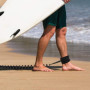 Corde De Surf Noire 2 Pièces, Corde De Surf Élastique, Laisse De Planche De Surf, Corde De Pied De Planche De Surf, Accessoires 
