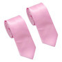 SLAXJNE Paquet De 2 Cravates Roses, Vêtements De Cérémonie Pour Hommes, Cravates D'Affaires, Cravates De Chemise Professionnelle
