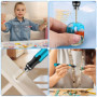 Mini Stylo Perceuse Électrique, Mini Perceuse Électrique à 3 Vitesses, Mini Perceuse Électrique Manuelle, Avec 10 Petits Forets,