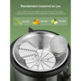 Juilist 800W Centrifugeuse Extracteur de Jus, Centrifugeuse Fruits et Legumes à 2 Vitesses, 75MM Large Bouche en Acier Inox, Des