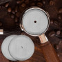 EASYKEENECOM Lot de 3 filtres de rechange pour cafetière à piston - 350 ml - En acier inoxydable - Pour cafetière à piston à pis