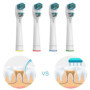 Lot de 8 têtes de rechange pour brosses à dents électriques Braun Oralb Dual Clean