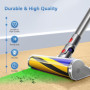 Frogetu 1 Pièce Barre de Brossage Souple,Compatible avec Dyson V15 V12 Slim,Barre de Brosse à Rouleau Souple for Aspirateur,Roul