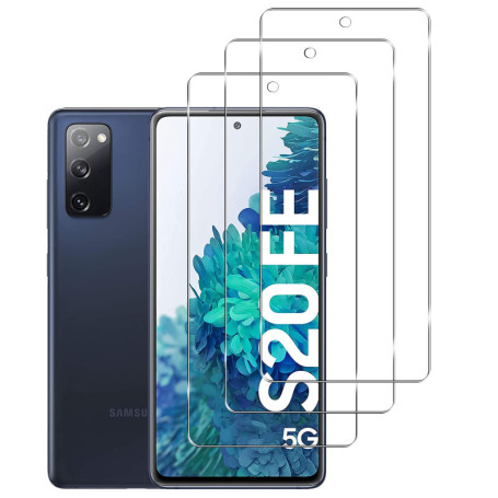 KELOLIN [3 pièces Verre Trempé Protection écran Pour Samsung Galaxy S20 FE 5G 9H Dureté, Installation Simple,sans Bulles, Anti R