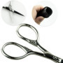 Précision ciseaux pour moustache, barbe, sourcils pour hommes professionnel petits ciseaux à cheveux acier inoxydable, ciseaux d