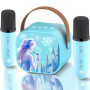 Micro Karaoke Enfant,Fille Micro Karaoke,Cadeau Fille 3 4 5 6 7 8 9 10 12 Ans,Jouet Enfant 3 4 5 6 7 8 9 10 12 Ans，avec 2 Micro 