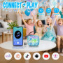 Micro Karaoke Enfant,Fille Micro Karaoke,Cadeau Fille 3 4 5 6 7 8 9 10 12 Ans,Jouet Enfant 3 4 5 6 7 8 9 10 12 Ans，avec 2 Micro 