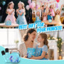 Micro Karaoke Enfant,Fille Micro Karaoke,Cadeau Fille 3 4 5 6 7 8 9 10 12 Ans,Jouet Enfant 3 4 5 6 7 8 9 10 12 Ans，avec 2 Micro 