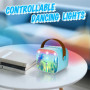 Micro Karaoke Enfant,Fille Micro Karaoke,Cadeau Fille 3 4 5 6 7 8 9 10 12 Ans,Jouet Enfant 3 4 5 6 7 8 9 10 12 Ans，avec 2 Micro 