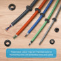 MumdoYAL 260 pièces rondelle caoutchouc，passe fil caoutchouc，joint caoutchouc，passe cable，7 Tailles, pour la protection des câbl