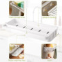 Support Porte Eponge Rangement Evier Cuisine Organisateur Sous Évier Avec Ventouse et 2 Crochets Egoutoire Vaisselle de Cuisine 