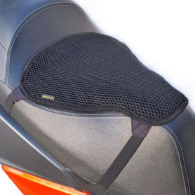 Pelucton Housse de Selle Moto Scooter avec Protection Solaire, Coussin de Siège Scooter en Maille Respirante, Protecteur de Sell