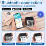 GuKKK Imprimante Photo Portable, Mini Imprimante Photo Instantané sans Fil, Imprimante Thermique sans Fil BT Imprimante Mobile, 