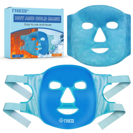 Masque rafraîchissant pour le visage,Masque Froid Visage en Gel,Masque Rafraîchissant, Compresse Chaude Et Froide Pour le Visage