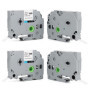 4 x Ruban Compatible pour Etiqueteuse Brother P-Touch Étiqueteuses Tze-231 Tze231 Noir Sur Blanc Laminé Cassette 12mm 0.47 X 8M 