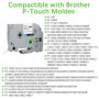 4 x Ruban Compatible pour Etiqueteuse Brother P-Touch Étiqueteuses Tze-231 Tze231 Noir Sur Blanc Laminé Cassette 12mm 0.47 X 8M 