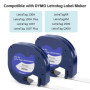 6 x Ruban Compatible pour Recharge Dymo Etiqueteuse pour Recharge Dymo Letratag Ruban 12mm x 4 m Etiquetteuse Autocollante pour 