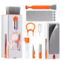 Vinabo 11 en 1 Kit de Nettoyage Clavier, Kit Nettoyage pour AirPods, Keyboard Cleaner avec Brosse, Kit Nettoyage Multifonctionne