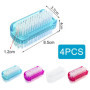 zoerbufan 4 Pièces Brosse à Ongles Double Face, Brosse a Ongles Main, Brosse de Nettoyage Pour Nettoyer Les Cuticules, Les Ongle