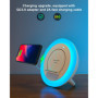 Skaaisont Enceinte Bluetooth Veilleuses, Lampe de Chevet avec Chargeur Sans Fil, Meilleures Idées Festival Cadeau Pour Fille, Ga