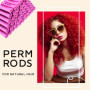 30 Pièces Permanente Cheveux Boucle Kit de Taille Moyenne, Bigoudis Cheveux de 0,75 Pouce,Kits de Perm à Bigoudi pour Femmes,pou