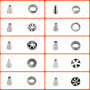 Brevanza 120 Pièces Ustensiles à Pâtisserie avec 100 Poche a Douille Patisserie Jetable, 10 Douille Patisserie, Ustensile Patiss