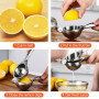 Relota 7 cm de Diamètre Presse Agrumes Manuel, Presse Citron, Presse Agrume Manuel Résistant, Presse Orange Manuel pour Cuisine,