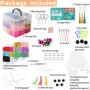 Dazhtu Kit De Perles à Repasser, 10800 Perles De 5mm Avec Boîte De Rangement, plaques De Per les à Repasser, guide d'utilisation