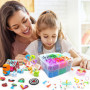 Dazhtu Kit De Perles à Repasser, 10800 Perles De 5mm Avec Boîte De Rangement, plaques De Per les à Repasser, guide d'utilisation
