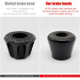 INHEMING 2Pcs Butées d'orteils en PU avec Boulons pour Patins à roulettes, Double Rangée de Bouchons de Frein pour Patinage à ro