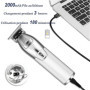 Kemei Tondeuse à Cheveux Hommes 0 mm, Tondeuse à Barbe Professionnelle en T Sans Fil - Kit de Toilettage Rechargeable, Idéal Com