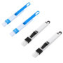 Brosse de Nettoyage pour Fentes de fenêtre,Paquet de 4 Brosse de Nettoyage pour rainure 2 en 1 Brosse de Nettoyage pour Petits F