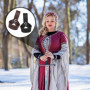 Lot de 2 supports de ceinture, ceinture de pirate, porte-épées, fourreau réglable en cuir, support de ceinture à boucle d'épée r