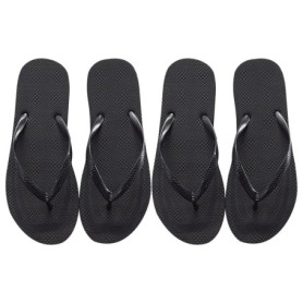 DHSBGWSX 2 paires de tongs pour femmes, tongs de plage pour femmes, tongs de douche, tongs noires, chaussons tongs, sandales de 